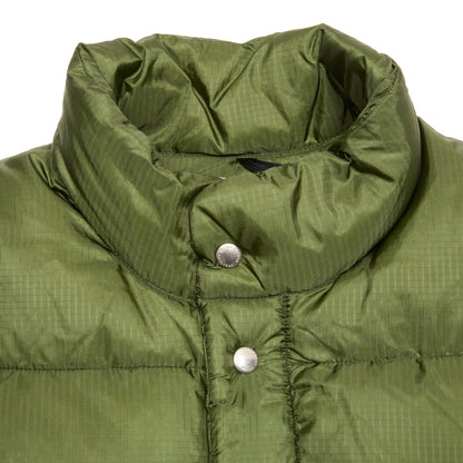 Crescent Down Works Ripstop Italian Vest in Green