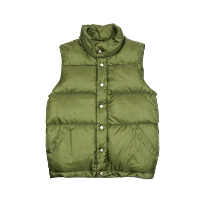 Crescent Down Works Ripstop Italian Vest in Green
