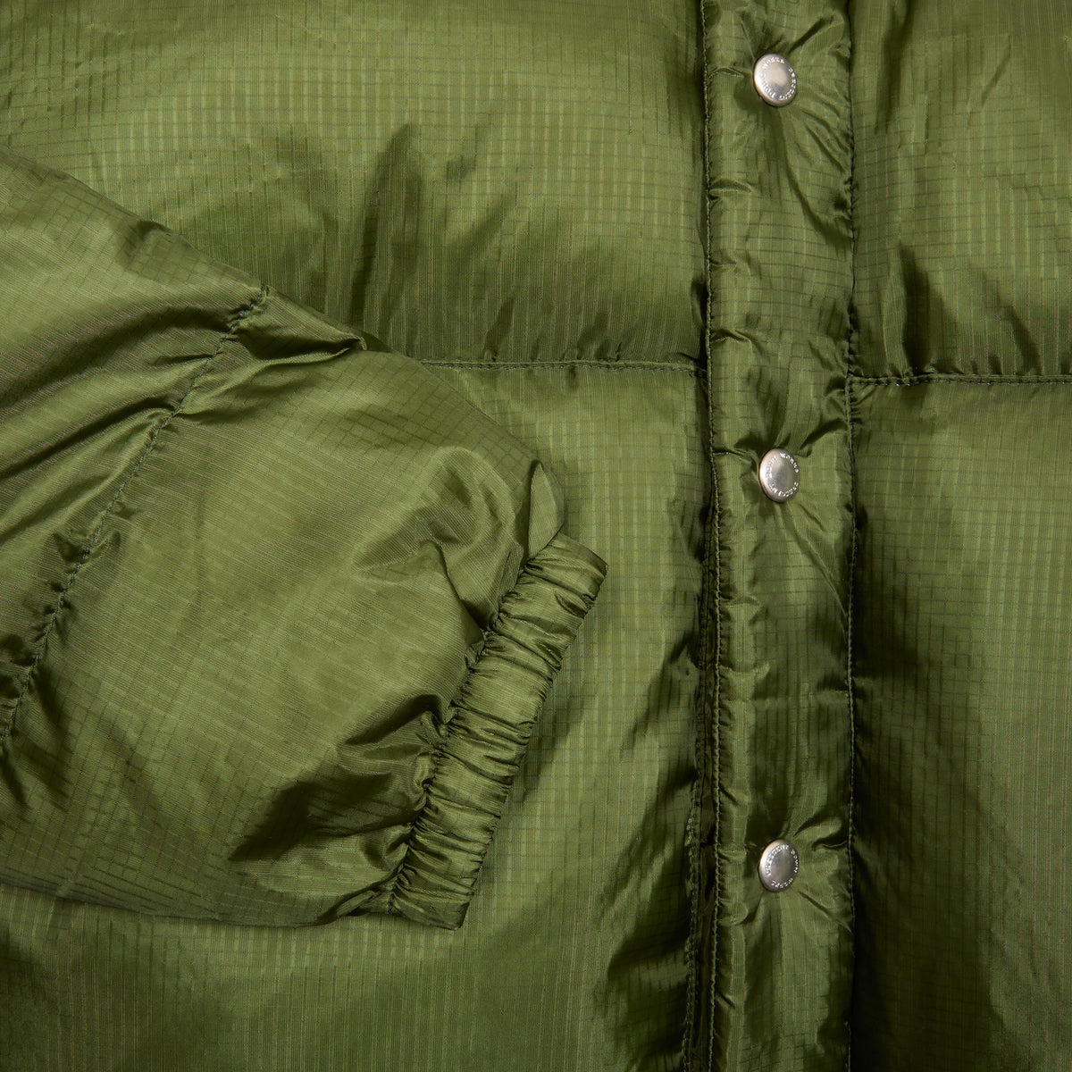 Crescent Down Works Ripstop Down Sweater in Green