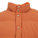 Crescent Down Works Ripstop Down Sweater in Rust / Orange