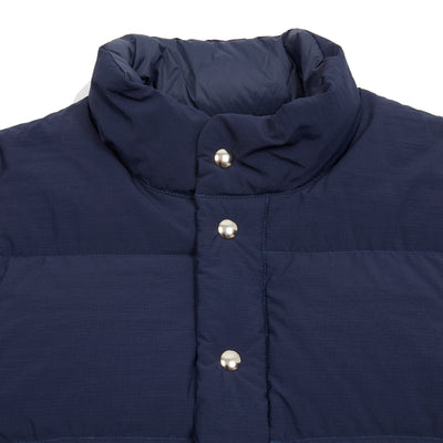 Crescent Down Works Ripstop Italian Vest in Navy / Navy