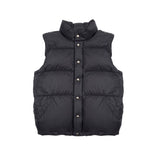 Crescent Down Works Italian Vest in Black / Black