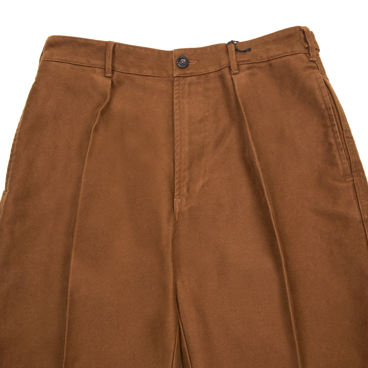 Drake's Japanese Moleskin Games Trouser in Brown