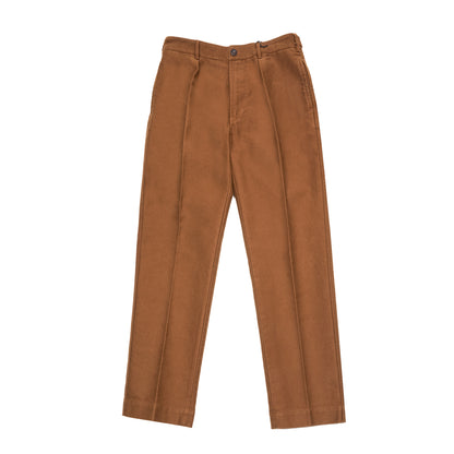 Drake's Japanese Moleskin Games Trouser in Brown