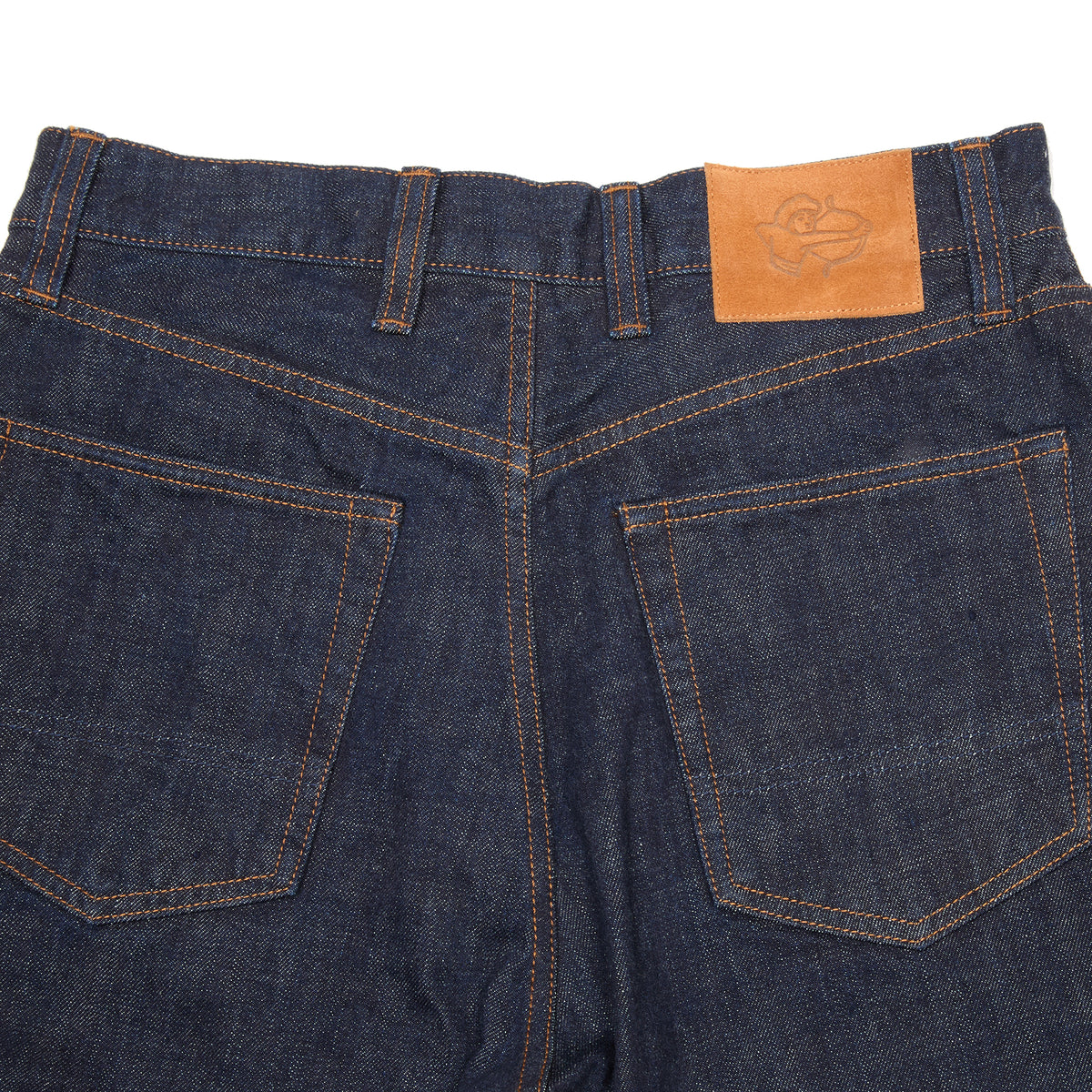 Drake's Five Pocket Japanese Selvedge Denim Jeans in Indigo Rinse