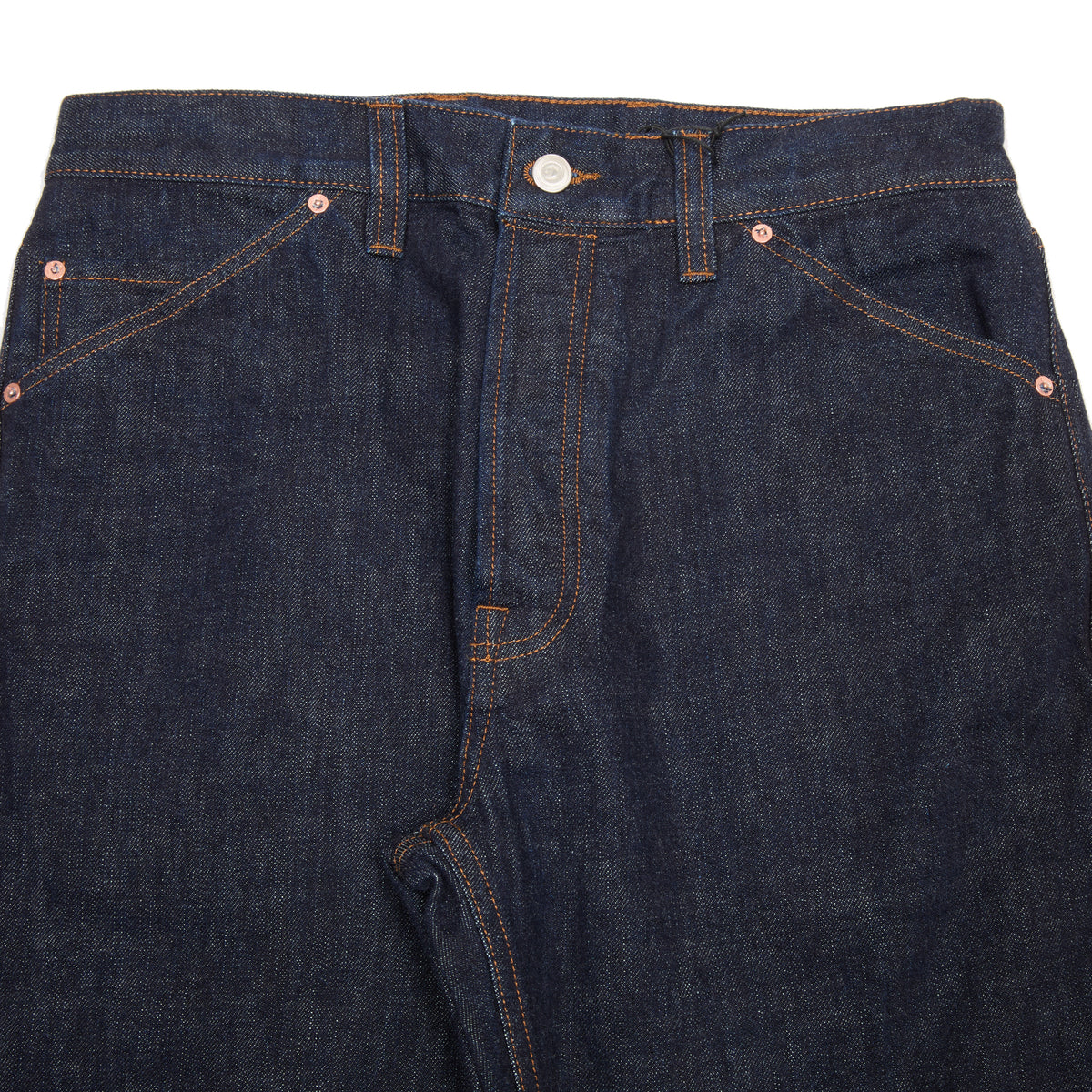 Drake's Five Pocket Japanese Selvedge Denim Jeans in Indigo Rinse