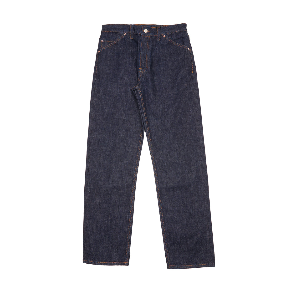Drake's Five Pocket Japanese Selvedge Denim Jeans in Indigo Rinse