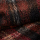 De Bonne Facture University Giant Scarf in Red and Brown Tartan 2