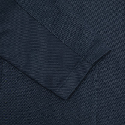 De Bonne Facture Traveller Heavy Cotton Drill Jacket in Navy