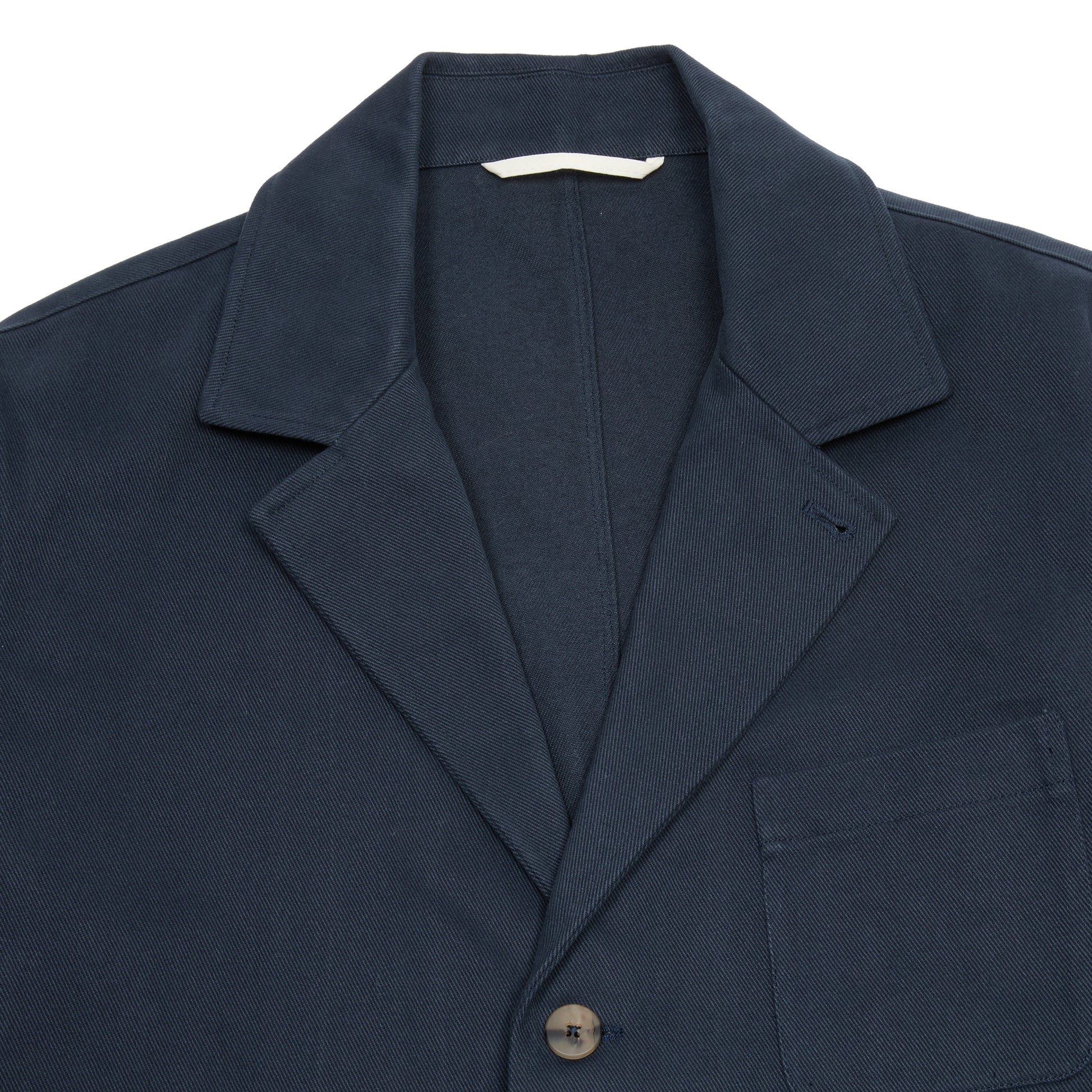 De Bonne Facture Traveller Heavy Cotton Drill Jacket in Navy