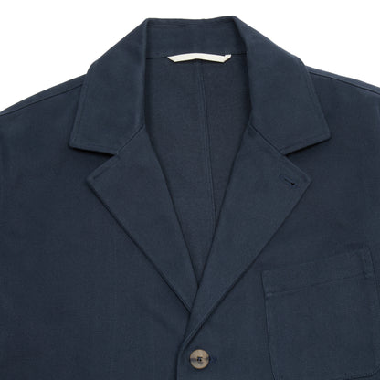 De Bonne Facture Traveller Heavy Cotton Drill Jacket in Navy