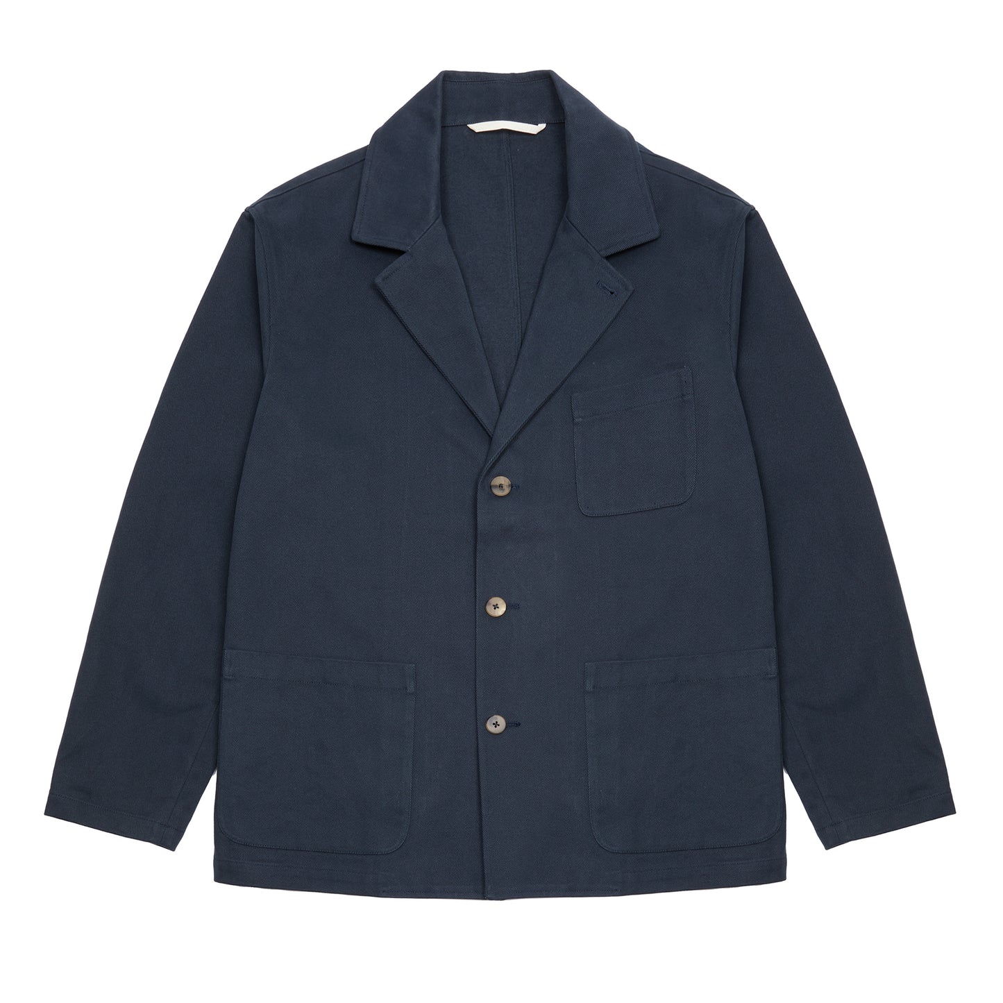 De Bonne Facture Traveller Heavy Cotton Drill Jacket in Navy