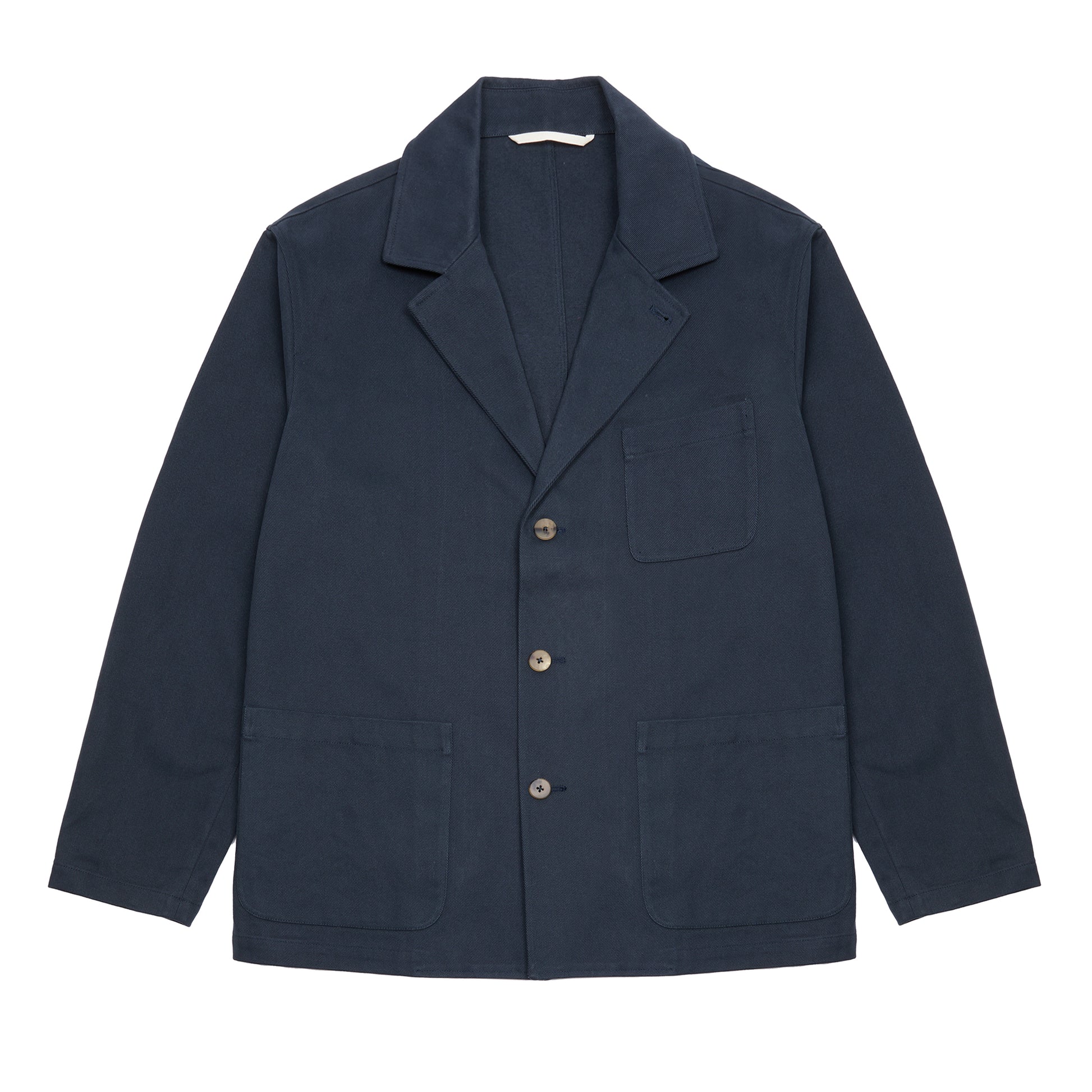 De Bonne Facture Traveller Heavy Cotton Drill Jacket in Navy