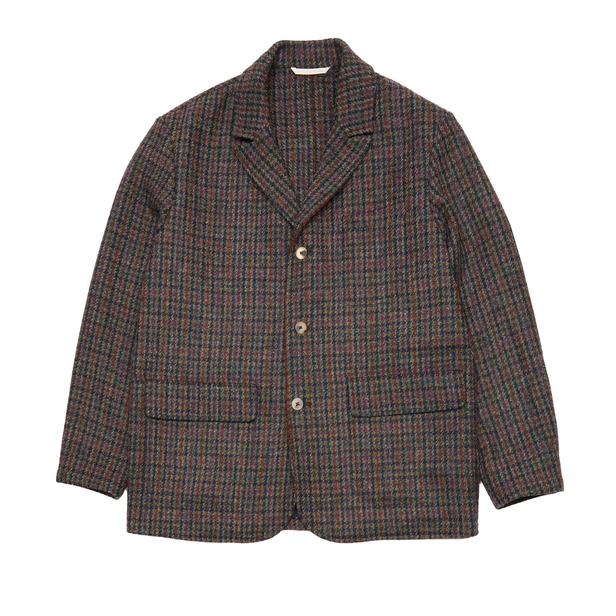 De Bonne Facture Tweed Métier Jacket in Dark Brown Check