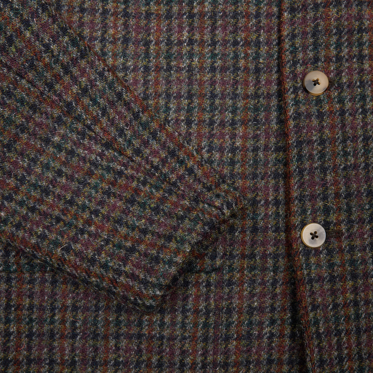 De Bonne Facture Tweed Métier Jacket in Dark Brown Check