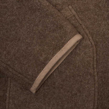 De Bonne Facture Boiled Wool Alpine Jacket in Ash Brown