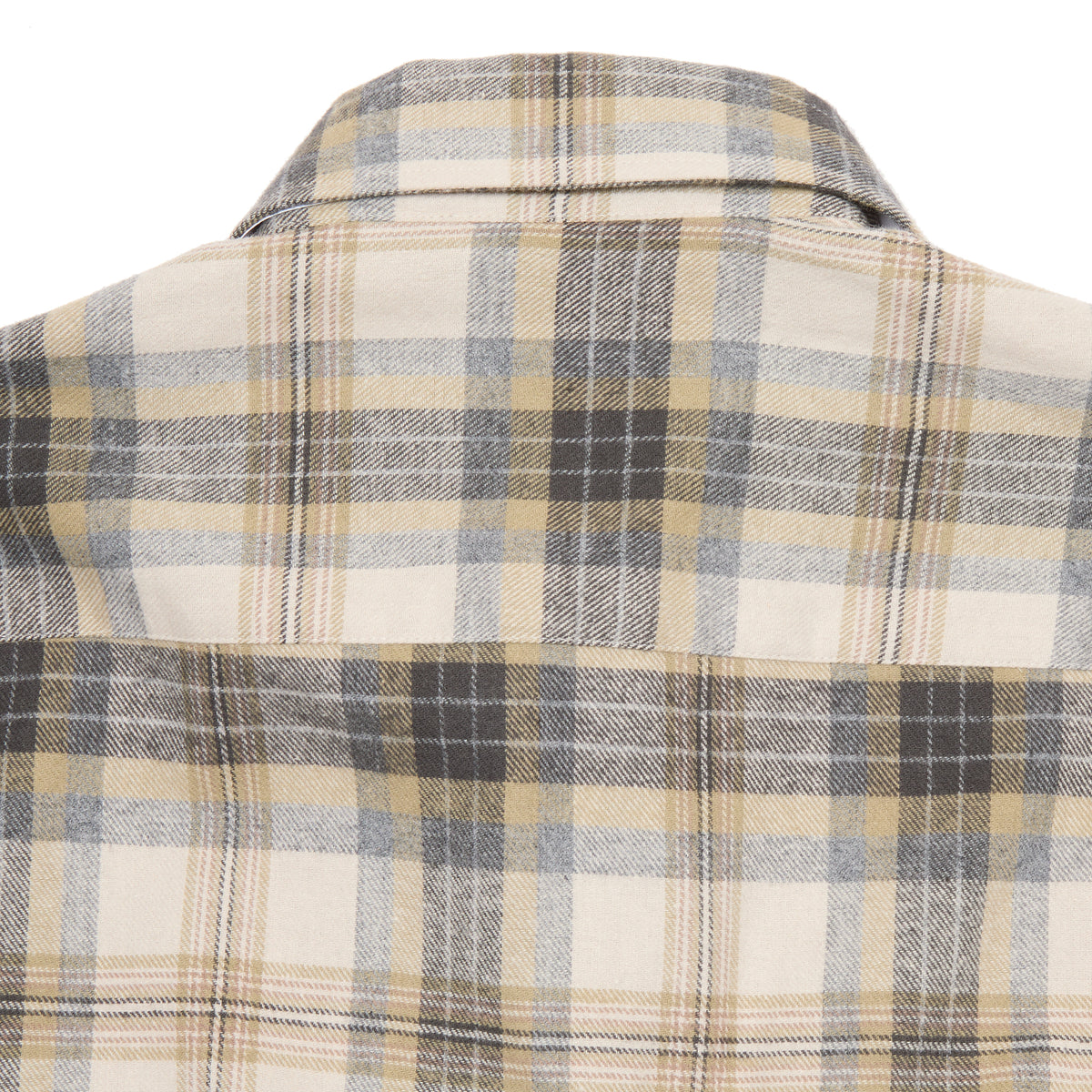 De Bonne Facture Brushed Cotton Artist Shirt in Grey Camargue Check