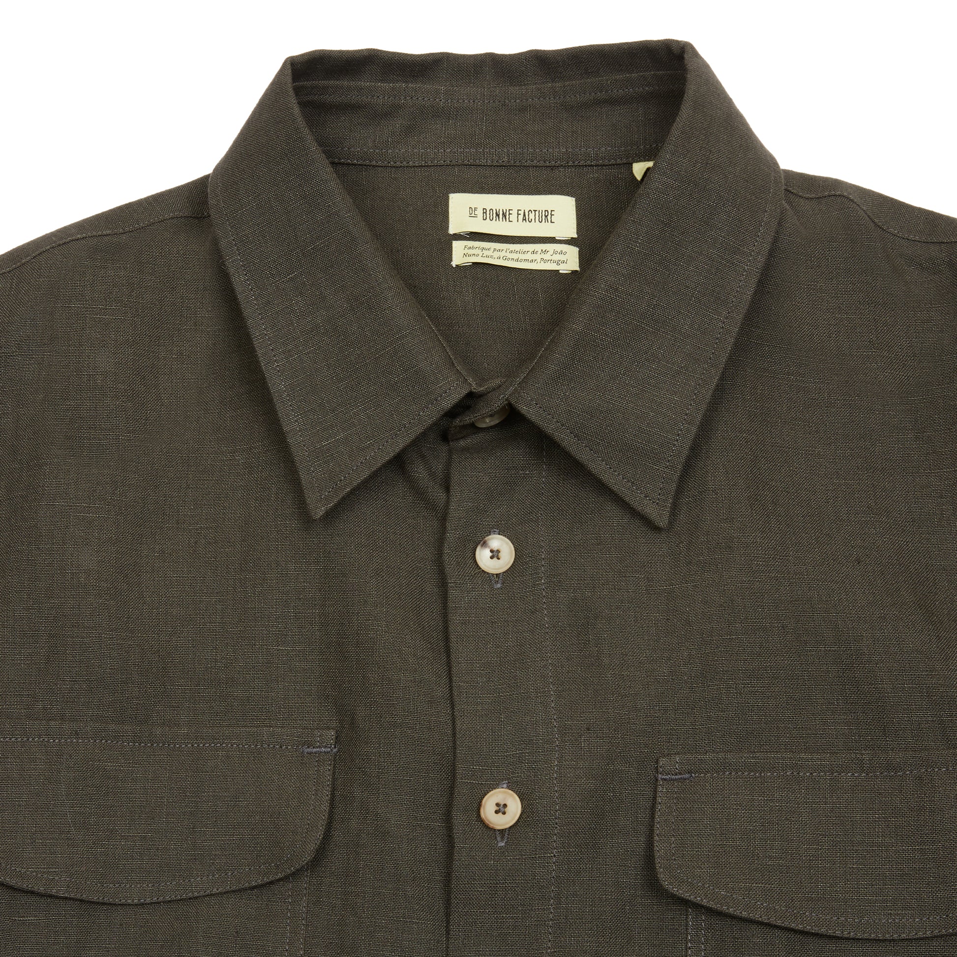 De Bonne Facture Two Pocket Overshirt in Arabica