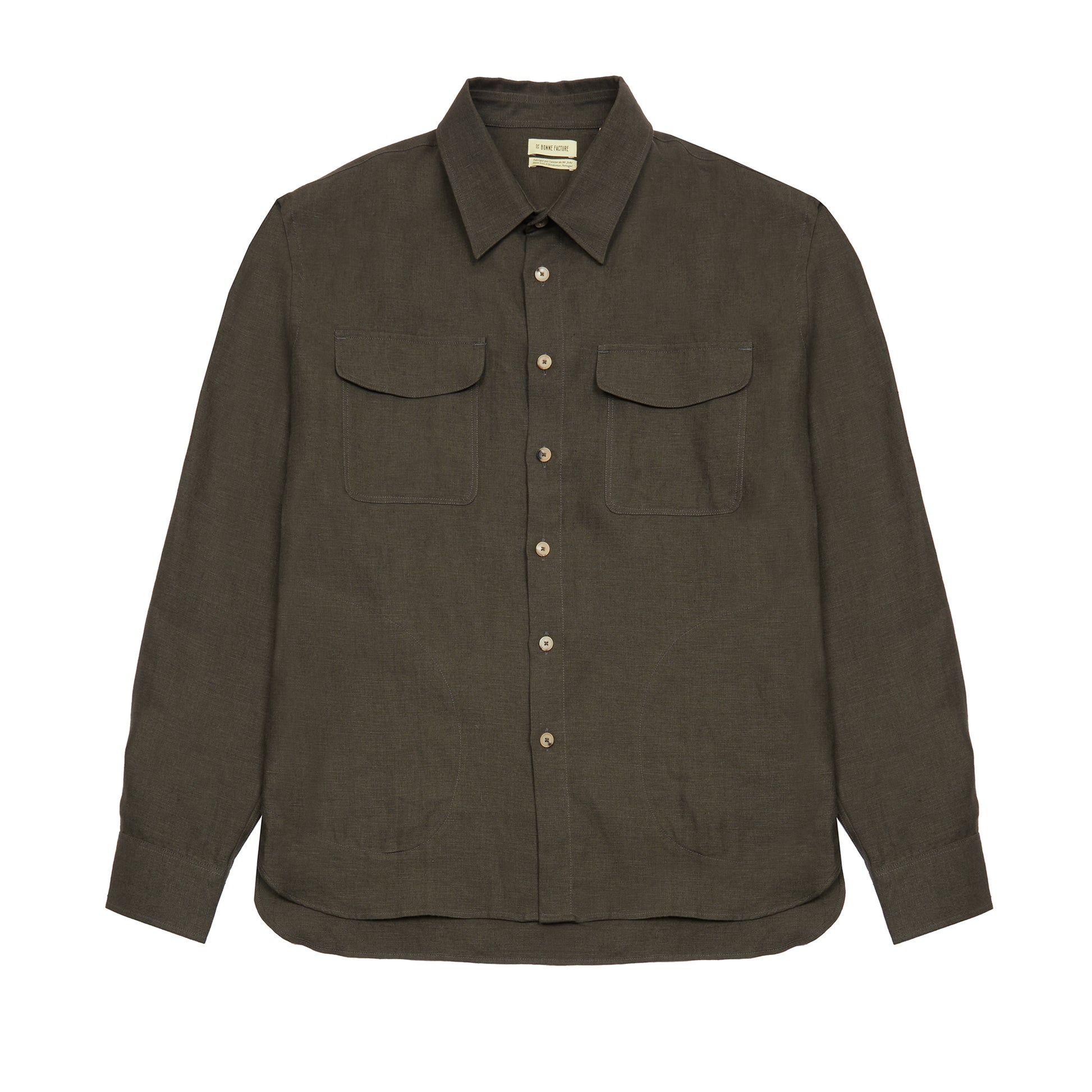 De Bonne Facture Two Pocket Overshirt in Arabica