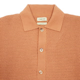 De Bonne Facture Honeycomb Knit Cardigan in Sienna