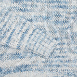 De Bonne Facture Crew Knit Sweater in Blue