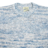 De Bonne Facture Crew Knit Sweater in Blue