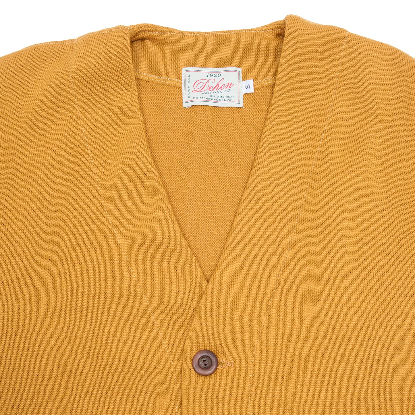 Dehen Slouchy Cardigan in Old Gold