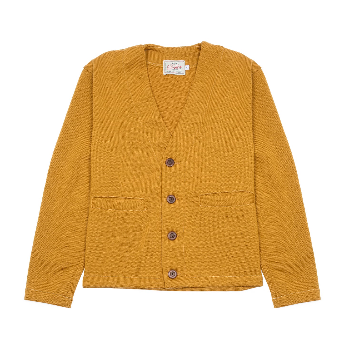 Dehen Slouchy Cardigan in Old Gold