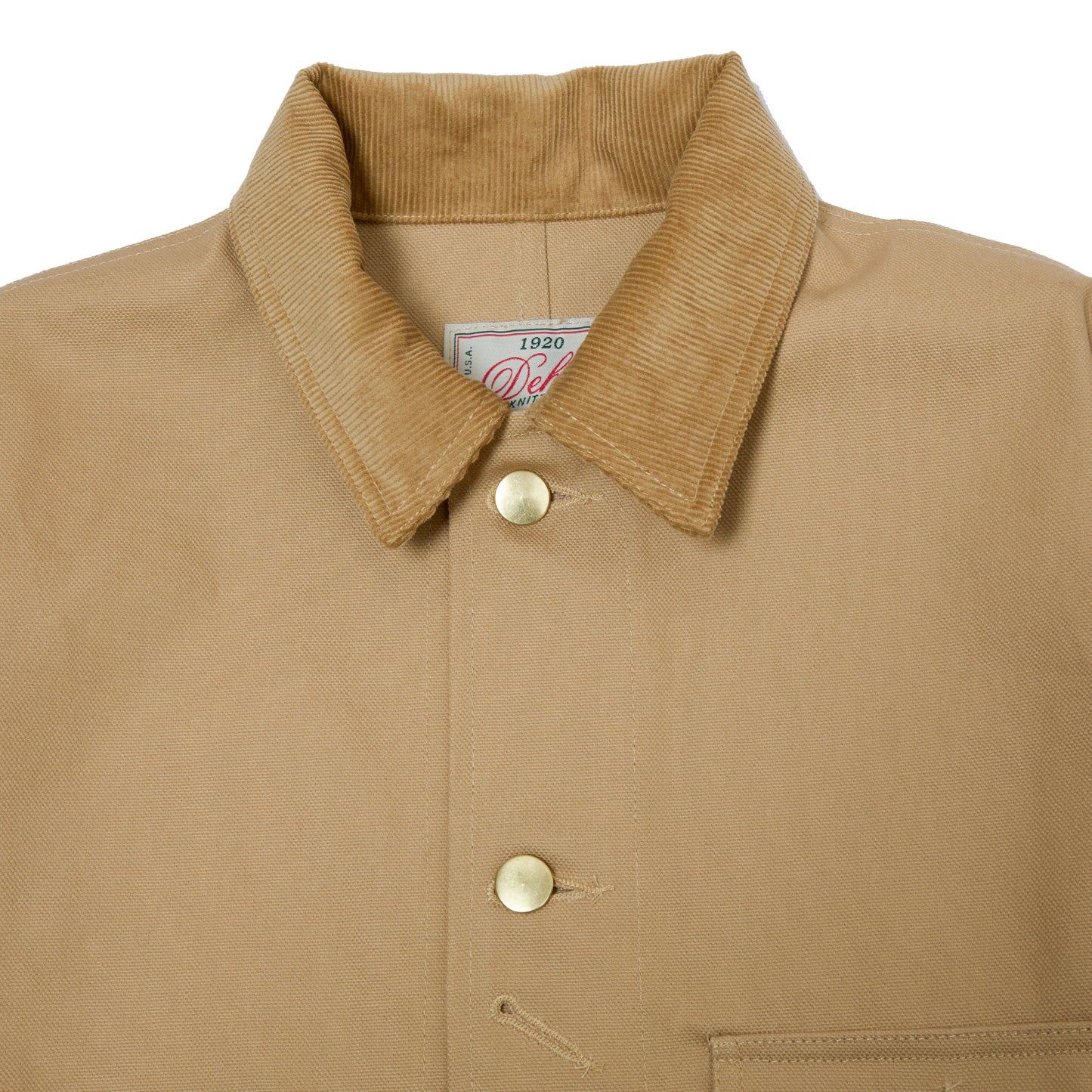 Dehen Chore Coat 2.0 in Faded Tan Canvas