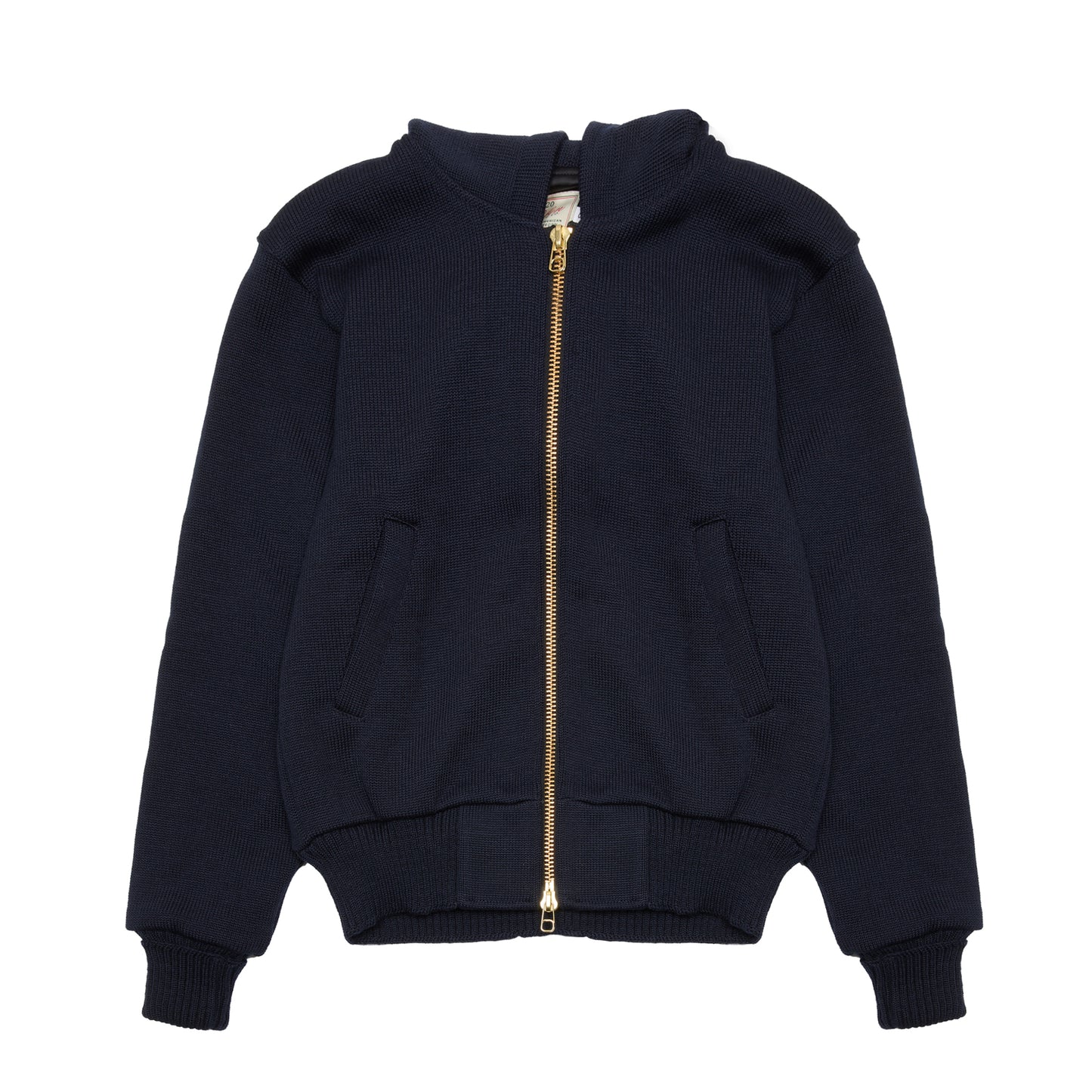 Dehen Full-Throttle Moto Hoodie in Dark Navy
