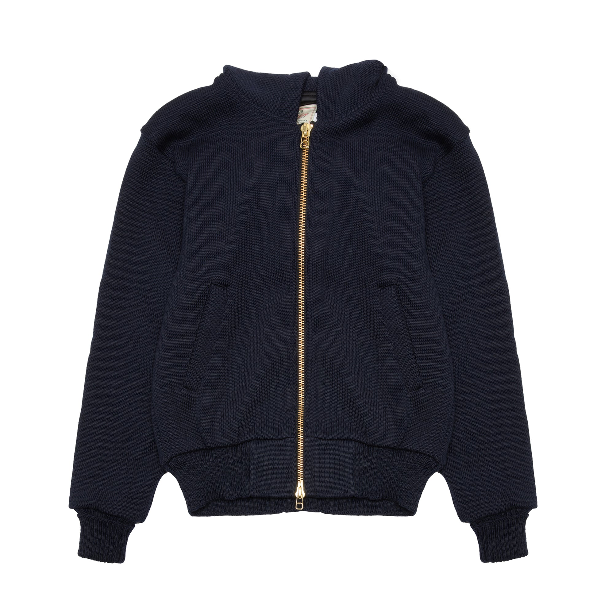 Dehen Full-Throttle Moto Hoodie in Dark Navy
