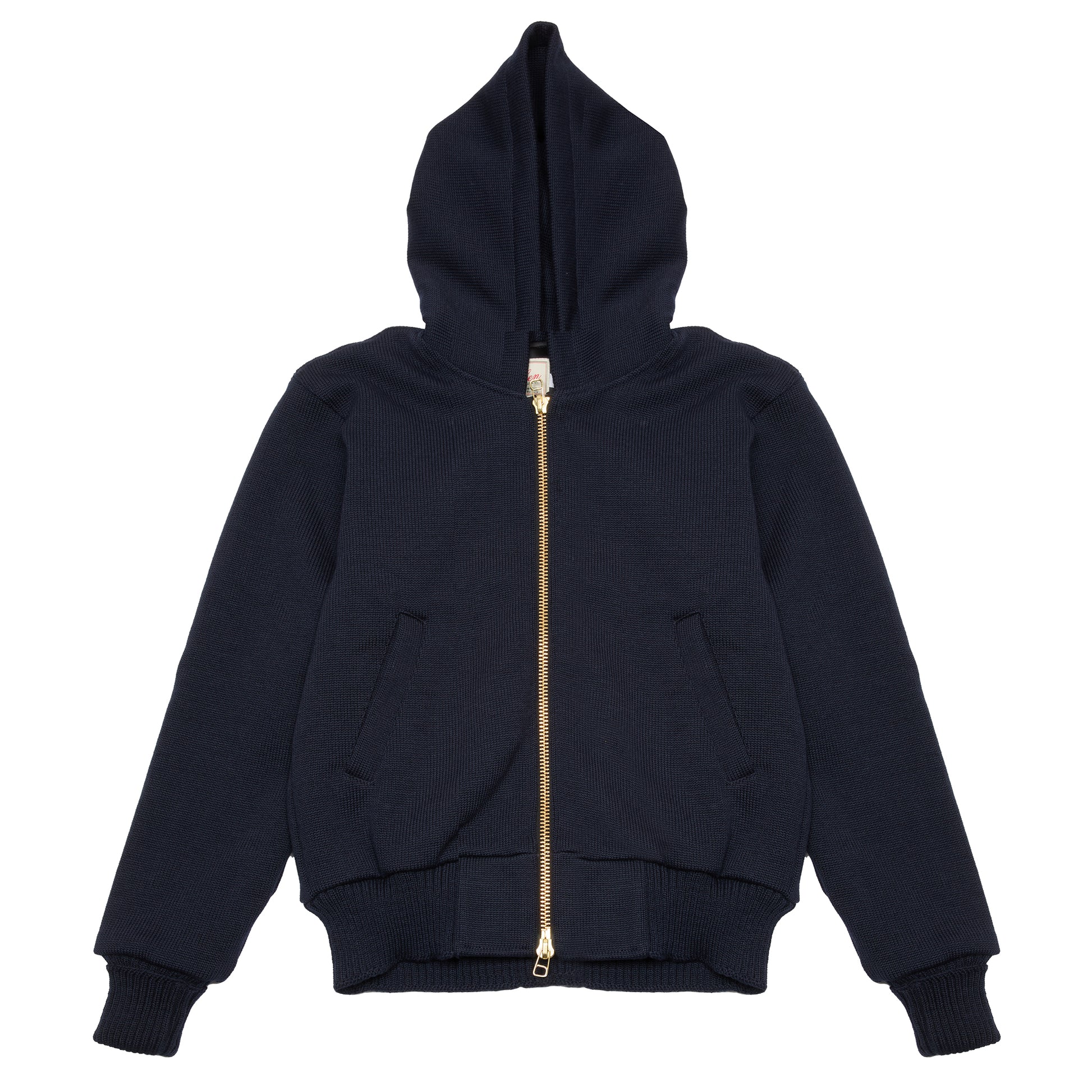Dehen Full-Throttle Moto Hoodie in Dark Navy