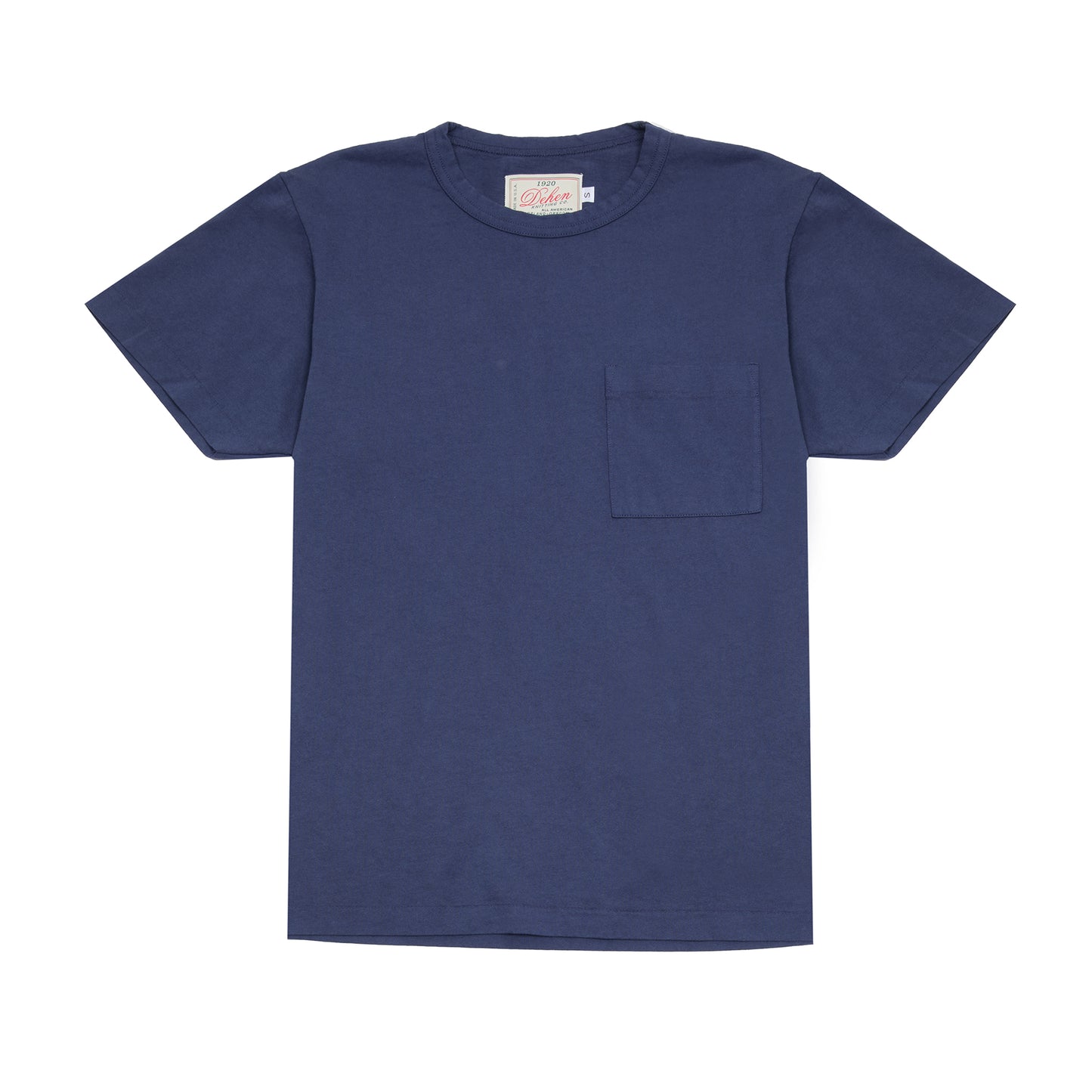 Dehen Heavy Duty Single Pocket T-Shirt in Navy