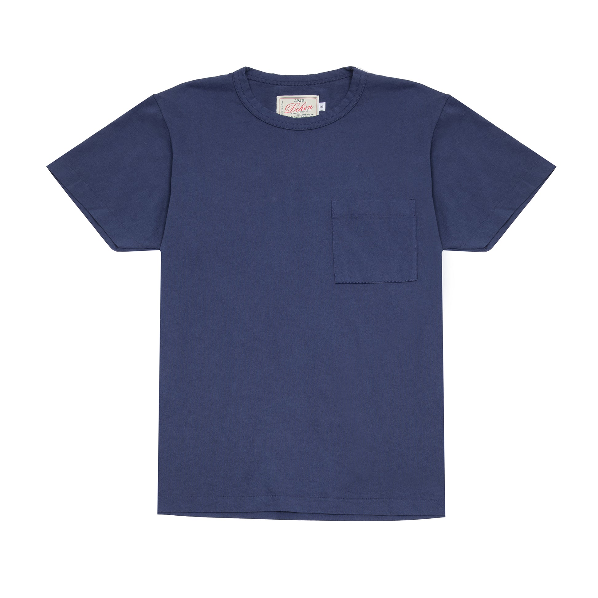 Dehen Heavy Duty Single Pocket T-Shirt in Navy
