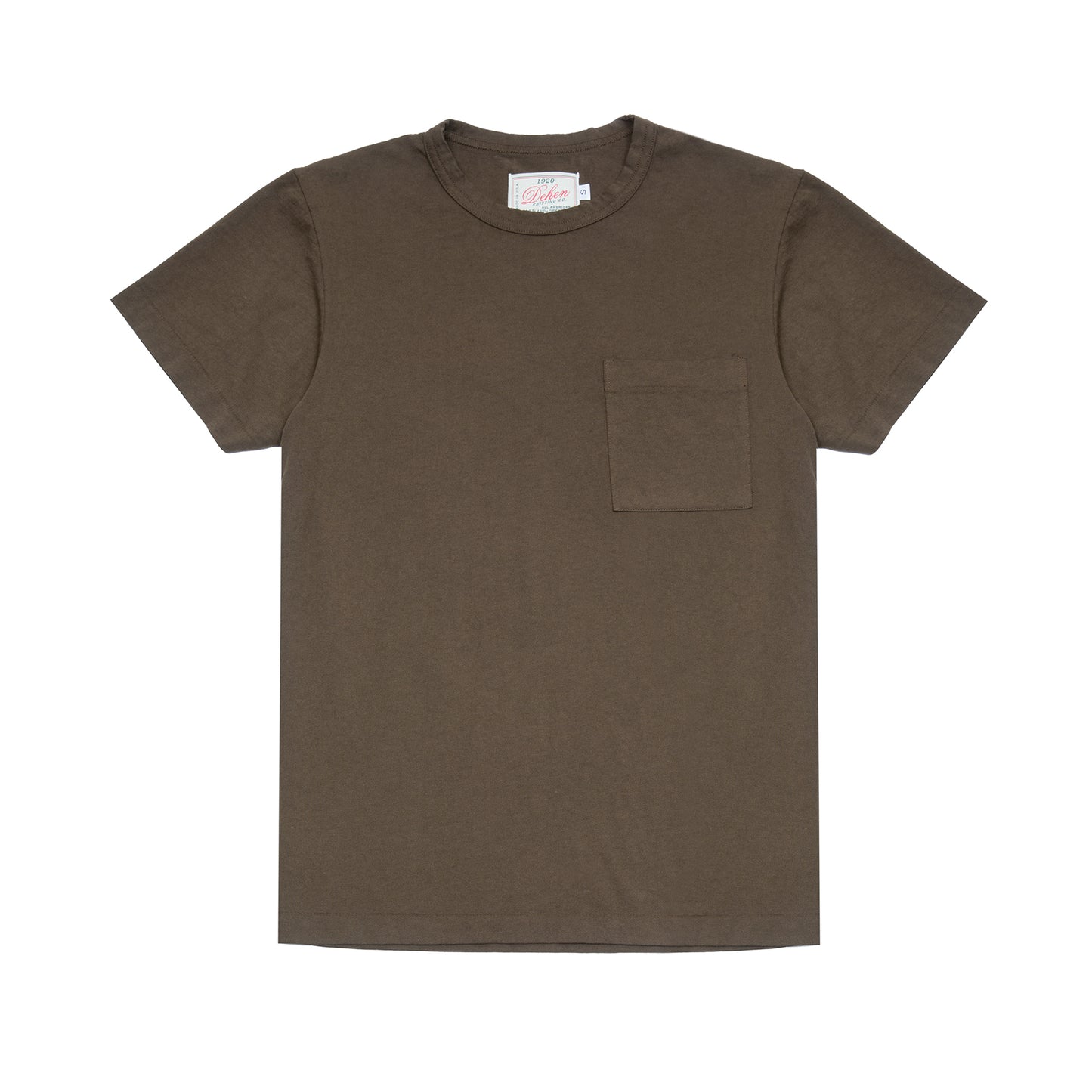 Dehen Heavy Duty Single Pocket T-Shirt in Loden