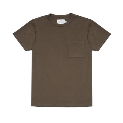 Dehen Heavy Duty Single Pocket T-Shirt in Loden