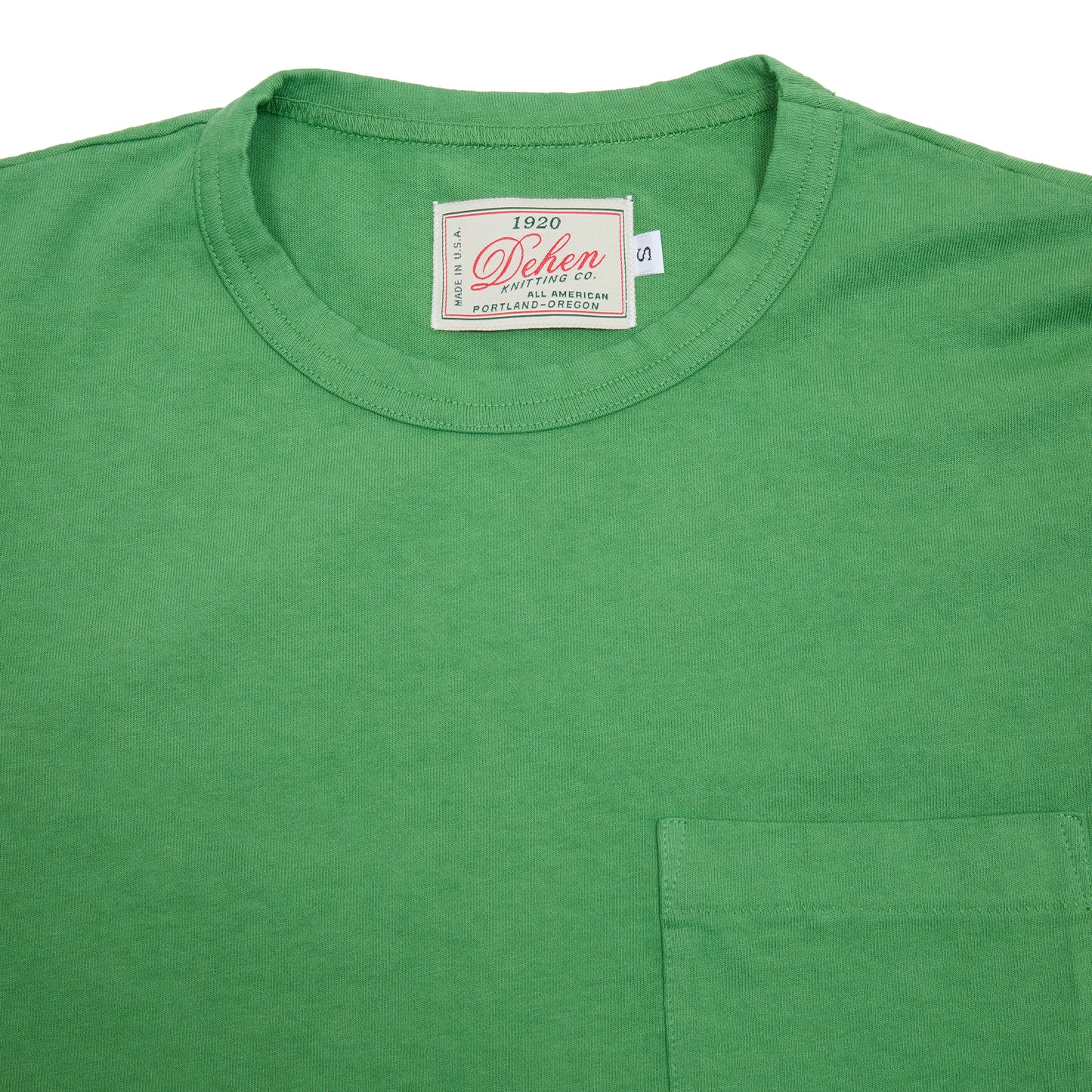 Dehen Heavy Duty Single Pocket T-Shirt in Clover