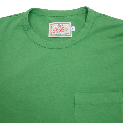 Dehen Heavy Duty Single Pocket T-Shirt in Clover