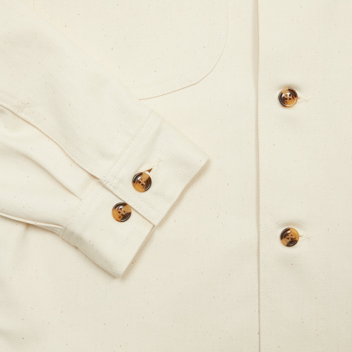 Dehen Selvedge Overshirt in Natural Denim