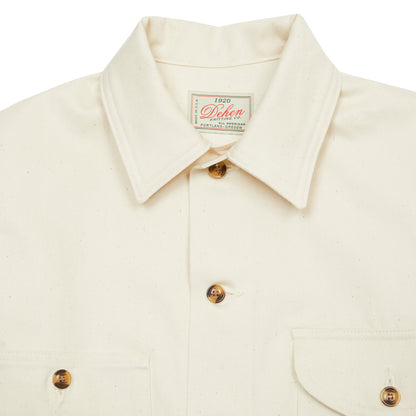 Dehen Selvedge Overshirt in Natural Denim