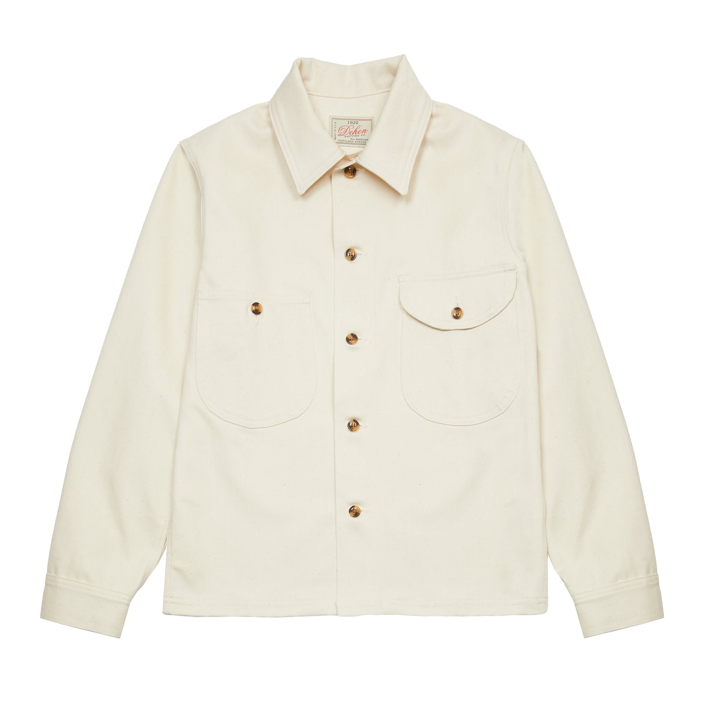 Dehen Selvedge Overshirt in Natural Denim