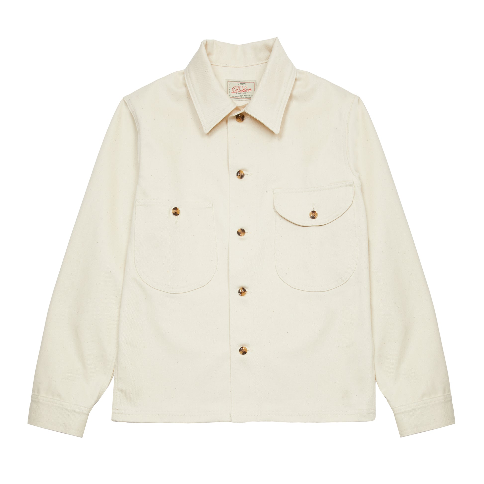 Dehen Selvedge Overshirt in Natural Denim