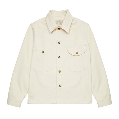 Dehen Selvedge Overshirt in Natural Denim