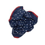 Drake's Polka Dot Bandana in Navy2