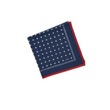 Drake's Polka Dot Bandana in Navy