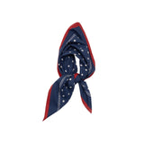 Drake's Polka Dot Bandana in Navy