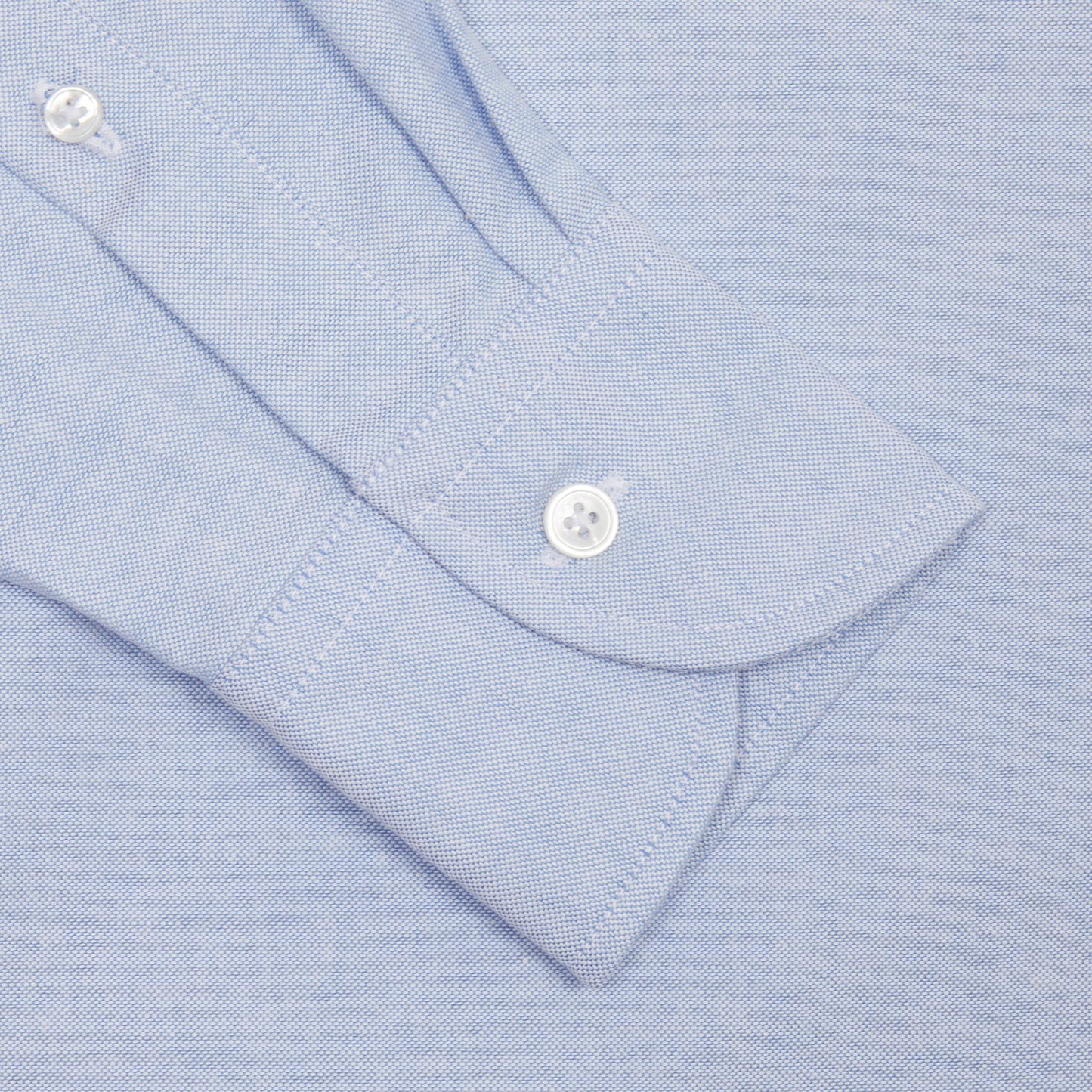 Drake's Button Down Oxford Shirt in Ice Blue