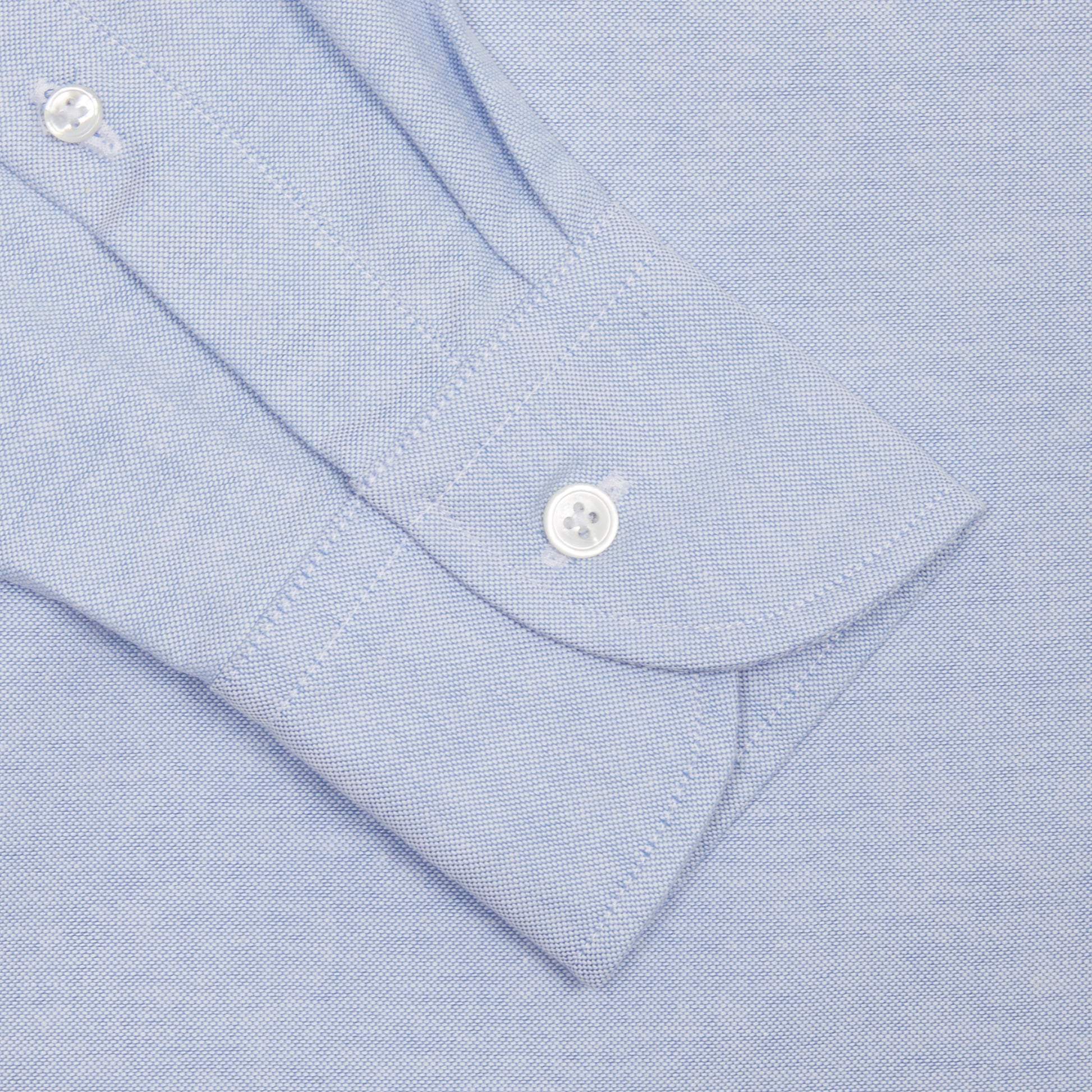 Drake's Button Down Oxford Shirt in Ice Blue