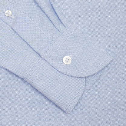 Drake's Button Down Oxford Shirt in Ice Blue