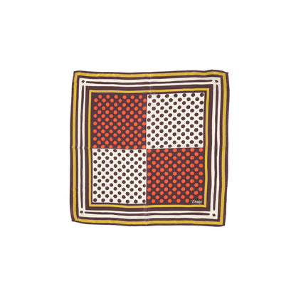 Drake's Polka Dot Pocket Square in Red
